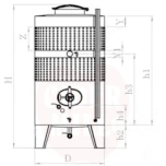 Mahuti 1500l, roostevaba, jahutussärgiga