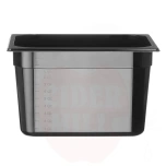 Behållare, black polycarbonate, Profi Line, Black, 325x265x, HENDI, 5L, GN 1/2, (H)200mm