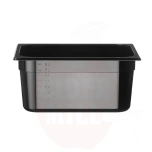 Behållare, black polycarbonate, Profi Line, Black, 325x265x, HENDI, 5L, GN 1/2, GN 1/2