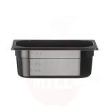 Behållare, black polycarbonate, Profi Line, Black, 265x162x, HENDI, 8L, GN 1/4, GN 1/4