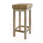 Skärbräda, Trä med underrede, 400x400x, HENDI, (H)150mm