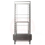 Additional drive-in trolley for Tecnoeka Millennial 16x 600x400 ovens, Tecnoeka, 740x560x(H)1704mm