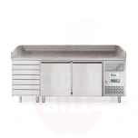 Kylmäpöytä pizzalle - 2 ovella, Arktic, 250L, 230V/250W, 2020x802x(K)1000mm