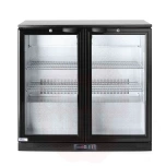 Back bar refrigerator double-door, Arktic, 158L, Black, 220-240V/160W, 900x530x(H)870mm