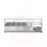 Kylmälevy GN 1/3 - korotettu, Arktic, 4x GN 1/3, 230V/180W, 1208x400x(K)456mm