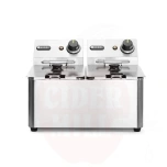 Friteerauskeitin Kitchen Line - 2x4L, HENDI, 8L, 230V/6000W, 470x380x(K)315mm