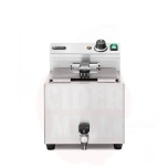 Deep Fryer XL with drain tap, 10 L, HENDI, Profi Line, 10L, 400V/6600W, 300x585x(H)377mm
