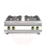 Kaasuliesi 4-polttimella Kitchen Line - pöytämalli, HENDI, 19kW, 800x700x(K)310mm