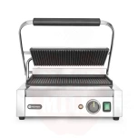 Contact grill Panini, HENDI, ribbed top and bottom, 230V/2200W, 430x375x(H)216mm