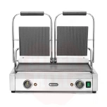 Contact grill - double version, HENDI, ribbed top and smooth bottom, 230V/3600W, 570x375x(H)216mm