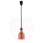 Cilindra formas lampa ēdienu siltuma uzturēšanai ar regulējamu augstumu, Vara krāsas, ⌀175x, HENDI, 230V/250W, (H)250mm