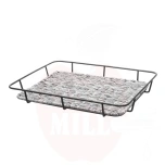 Bakery, rostfritt stål, Bakery basket with rim, Light grey, 400x300x, HENDI, (H)50mm