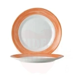 Teller, Brush line dessert, orange – set of 6 pcs., Arcoroc, Orange, 6 pcs., 31L, (H)22mm