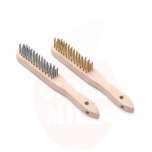 Brass, rostfritt stål, Brass & wire brush set - 2 pcs, 2 pcs., HENDI, (L)290mm