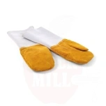 Heat resistant leather barbecue mitts - 2 pcs, 2 pcs., HENDI, (L)460mm