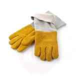 Heat resistant leather barbecue gloves - 2 pcs, 2 pcs., HENDI, (L)460mm