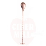 Bar spoon with muddler, BarUp, Copper, 280x35mm