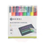 Blackboard markers 3 mm, 1 white, 1 red, 1 blue, 1 green, HENDI
