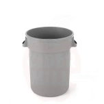 Round waste bin, AmerBox, 120L, Light grey, ⌀550x(H)690mm