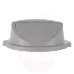 Push lid for round waste bin, AmerBox, fits 691038, Light grey, ⌀580x(H)190mm