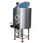 Pasteurizer-cooler 500l heat exchanger and mixer