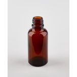 Round brown glass bottle 50 ml, neck size 18/410