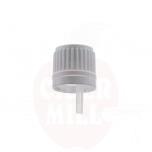 Dropper - PP cap in white with a security ring dia 18/410- dispenser drops of HDPE natural