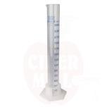 Graduated glass measuring cylinder 250 ml - plastic base