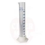 Graduated glass measuring cylinder 500 ml - plastic base