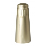 Alumiinikapsyyli kultainen Ø35x125 mm 100 kpl vaalea kulta