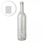Wine bottle bordeaux 75 cl, white - pallet 1631 pcs