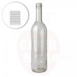 Glasflasche 750 ml bordeaux 400 g 1631 Stück, transparent