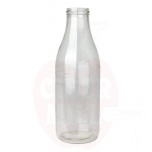 Juice bottle 1 l, white , without twist-off lid 48 mm - pallet 1352 pcs