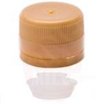 Plastic screw cap with gold drop-out ⌀31.5 (100 pcs)