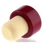 Synthetic T-cap 19mm 35/29mm 500pc, wood bordeaux