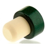 Synthetic T-cap 19mm 35/29mm 500pc, wood green