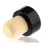 Synthetic T-cap 19mm 35/29mm 500pc, wood black