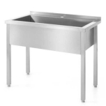 Single basin table - welded 1000x600x(H)850