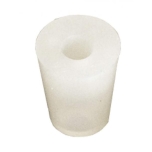 silicone bung 17/22 mm - with 9 mm hole