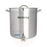 Stainless steel pot 70l, with valve