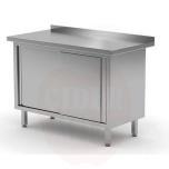 Work table cabinet with sliding doors - welded 1200x600x(H)850