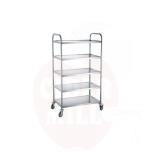 Serving trolley with 5 shelves 910x590x(H)1560