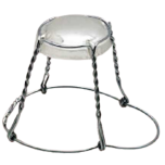 cages in free belt with silver wire and an anonymous silver cap