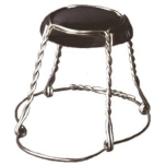 Cages in free belt with silver wire and an anonymous black cap