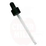 Pipetti 10 ml pullolle, musta kumi