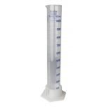 Graduated glass measuring cylinder 1000 ml - plastic base