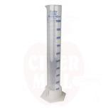 Graduated glass measuring cylinder 1000 ml - plastic base