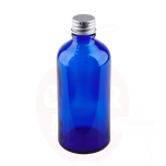 blue glass bottle 100ml FI18