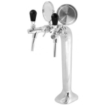Beer tower chrome plated 2-way (complete)