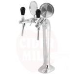 Beer tower chrome plated 2-way (complete)